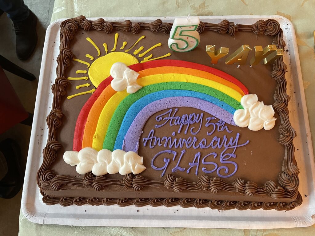 GLASS Cake 5 Year Anniversary 1